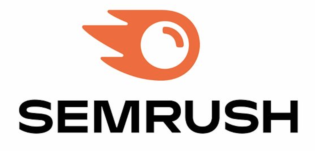 Semrush logo on white background.