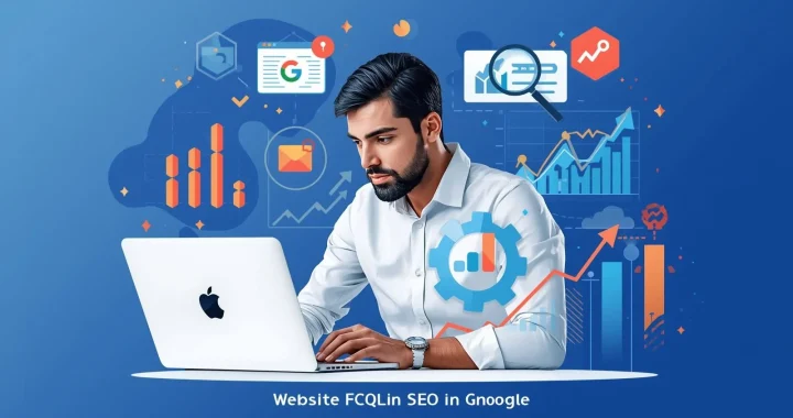 A man working on laptop